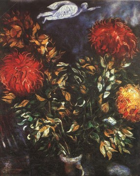 Chrysanthemen Zeitgenosse Marc Chagall Ölgemälde